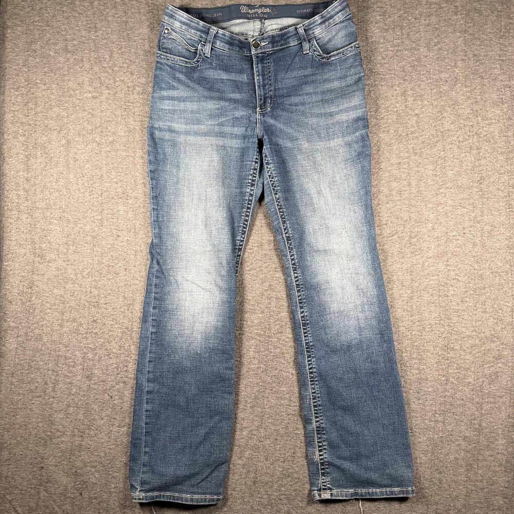 Wrangler Willow Jeans Womens 13x34 Bootcut Ultimate Riding Stretch Blue Western